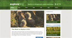 Desktop Screenshot of blog.explore.org