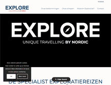 Tablet Screenshot of explore.be